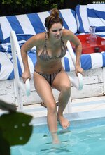 Katharine mcphee in a bikini by the pool in miami september 24 2016 17