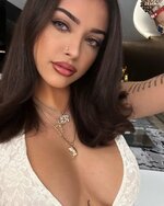 Malu trevejo seductive curves white attire 1