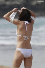 Milla jovovich white bikini 13