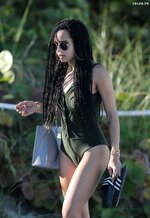 Zoe kravitz in a swimsuit at the beach in miami march 2015 4