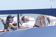 Victoria beckham wears a black swimsuit for a yacht day in miami 03 24 2024 5