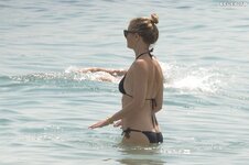 Gwyneth paltrow in a black bikini in marbella spain 06 24 2017 12