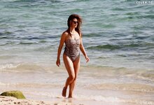 Monica Cruz Sexy Swimsuit on Beach in Zaharade Los Atunes 8