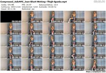 Compressed itsloMFC Jean Short Wetting  Thigh Spanks preview