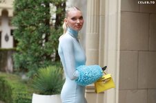 Elsa hosk braless tiffany co blue book launch 1