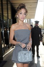 Rita ora legs cleavage mini dress praising you release 5