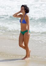 Lily Allen Nipple Slip in Bikini 6