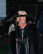 Christina aguilera big boobs black leather 6