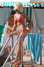 Victoria Silvstedt Red Bikini 7