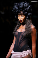 Naomi Campbell nipple runway 3