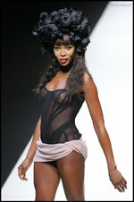 Naomi Campbell nipple runway 8