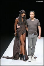 Naomi Campbell nipple runway 14