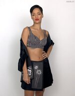 Rihanna elle uk outtakes 2013 boobslip 17