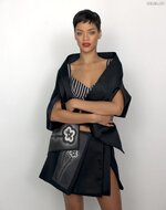 Rihanna elle uk outtakes 2013 boobslip 18