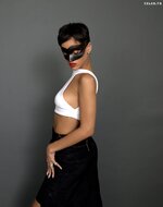 Rihanna elle uk outtakes 2013 boobslip 46