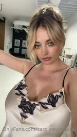 Caroline vreeland big tits nipple peek sexy negligee 3