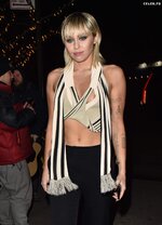 Miley cyrus nipple slip while out in nyc 2205