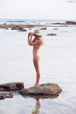 Kendal Lee Schuler  at beach in a nude photo shoot by Trevor King 2027