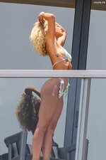 Jasmine sanders sexy thong bikini miami 17